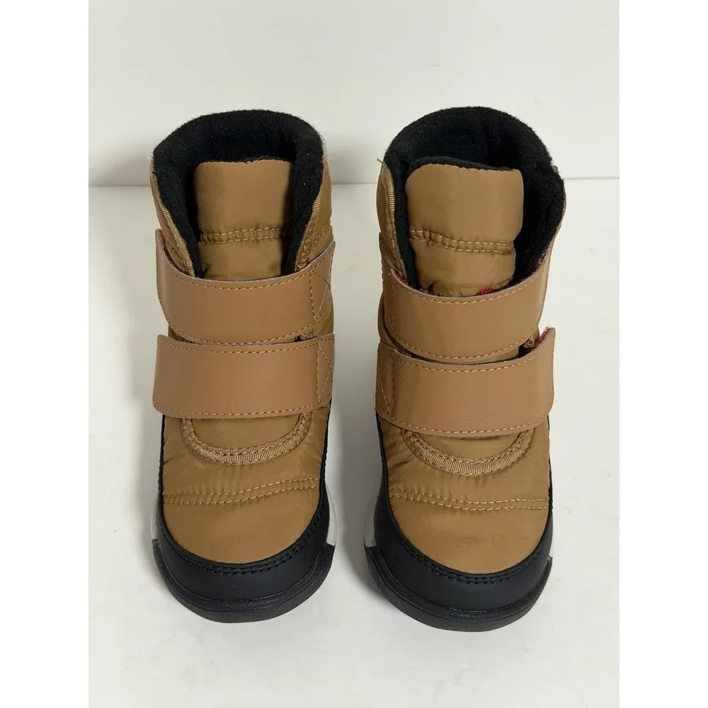 Sorel Kids Whitney II Strap waterproof boots, Brown & Black, Children's Size 9